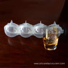 4-Hole Whiskey Round Ice Ball Mold 2.2 Inch